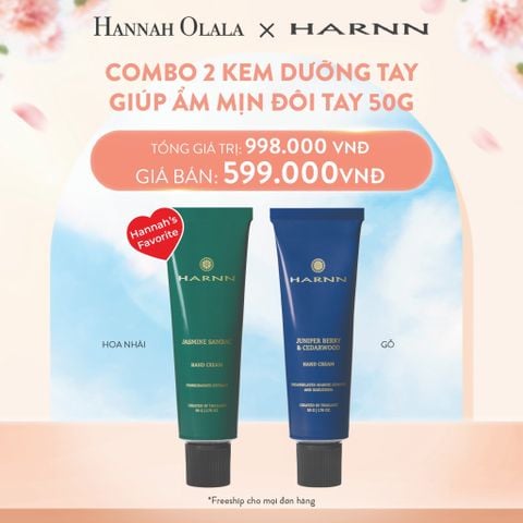  A342_DEAL 3: COMBO 2 KEM DƯỠNG TAY HARNN GIÚP ẨM MỊN ĐÔI TAY 50G 