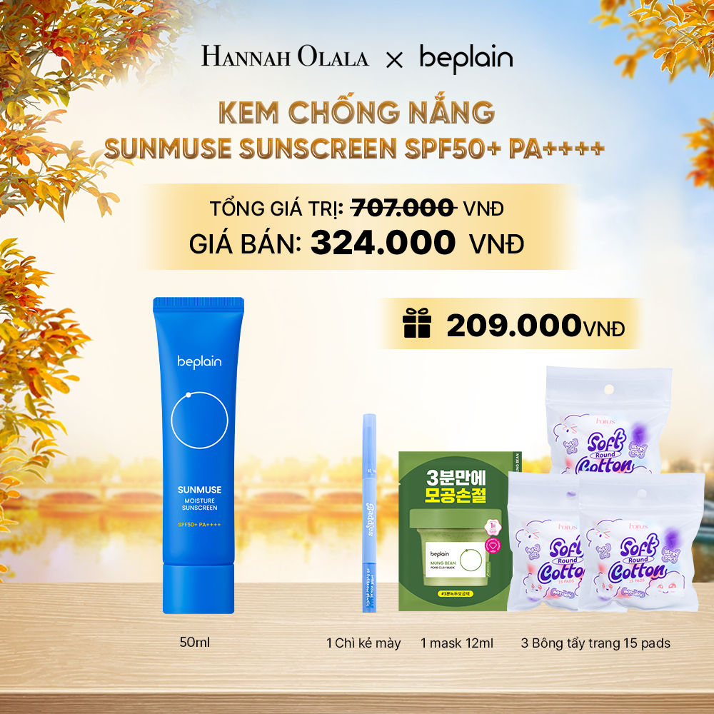  KEM CHỐNG NẮNG BEPLAIN SUNMUSE SUNSCREEN SPF50+ PA++++ 50ML PHÂN LOẠI BẤT KÌ - E817 