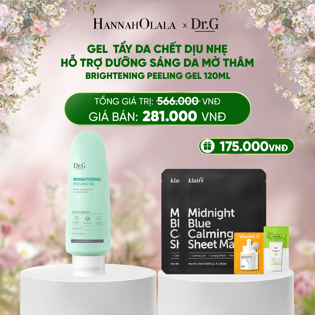  DEAL 3: TẨY DA CHẾT DR.G BRIGHTENING PEELING GEL 120G (NEW) 