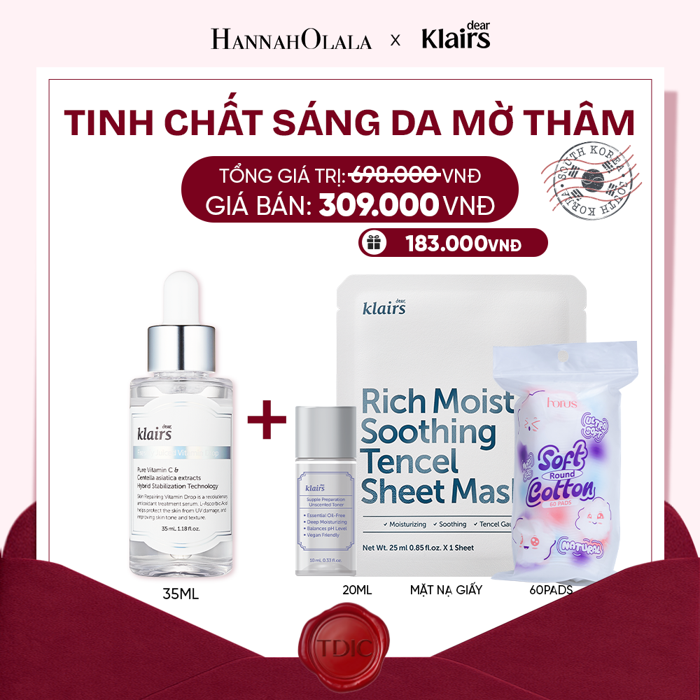  DEAR, KLAIRS TINH CHẤT FRESHLY JUICED VITAMIN DROP 35ML_M80 