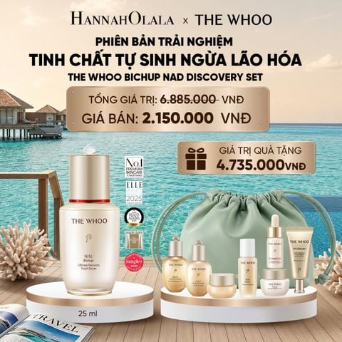  PHIÊN BẢN TRẢI NGHIỆM - BỘ TINH CHẤT TỰ SINH NGỪA LÃO HÓA THẾ HỆ THỨ 4 THE WHOO BICHUP NAD DISCOVERY SET_ D210 