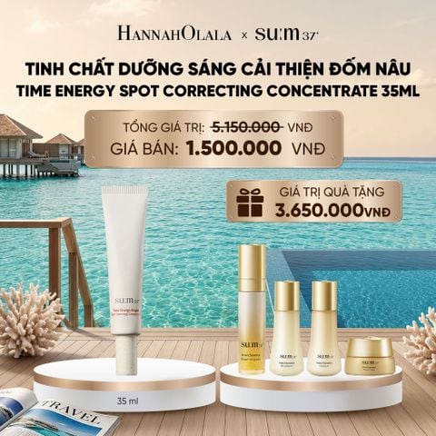  TINH CHẤT DƯỠNG SÁNG CẢI THIỆN ĐỐM NÂU SU:M37 TIME ENERGY BRIGHT SPOT CORRECTING CONCENTRATE 35ML_ D1997 