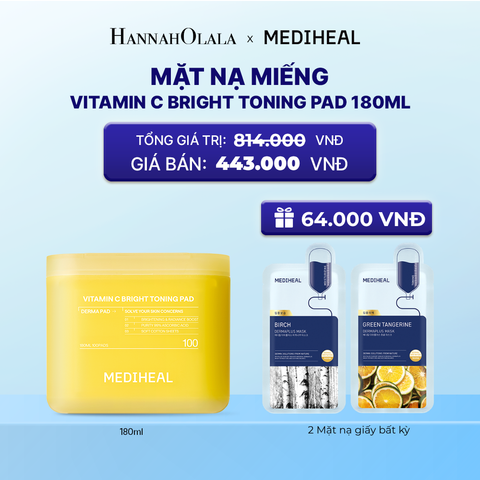 MEDIHEAL BỘ SẢN PHẨM TONER PAD 170ML 