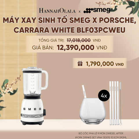  MÁY XAY SINH TỐ SMEG X PORSCHE, CARRARA WHITE BLF03PCWEU - A2269 