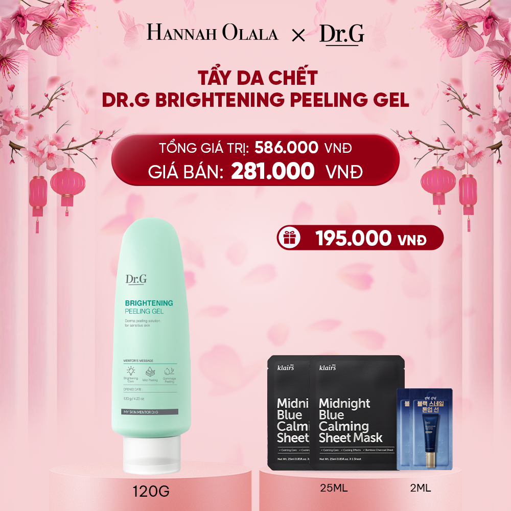  DEAL 3: TẨY DA CHẾT DR.G BRIGHTENING PEELING GEL 120G (NEW) 