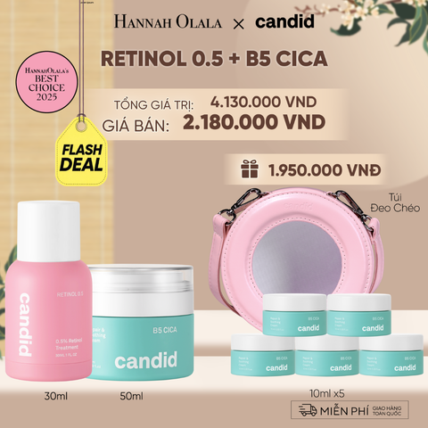  [FLASHDEAL] RETINOL 0.5 & B5 CICA BỘ ĐÔI LÀM MỜ NẾP NHĂN VÀ DƯỠNG ẨM PHỤC HỒI CHUYÊN SÂU - A233 
