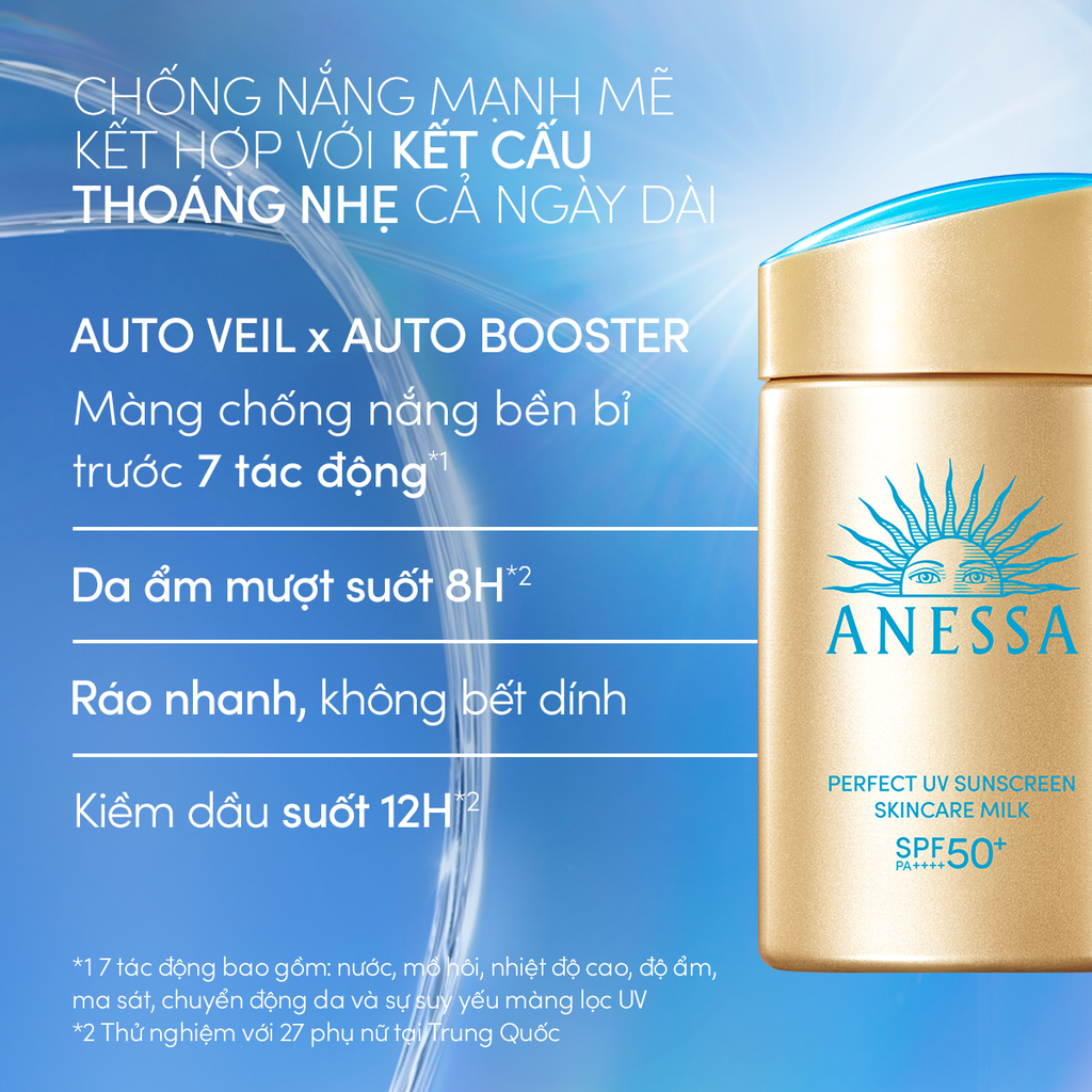  [FLASHSALE] COMBO SỮA CHỐNG NẮNG DƯỠNG DA KIỀM DẦU BẢO VỆ HOÀN HẢO ANESSA GOLD MILK SPF50+ PA++++ 60MLX2 - DEAL 9 