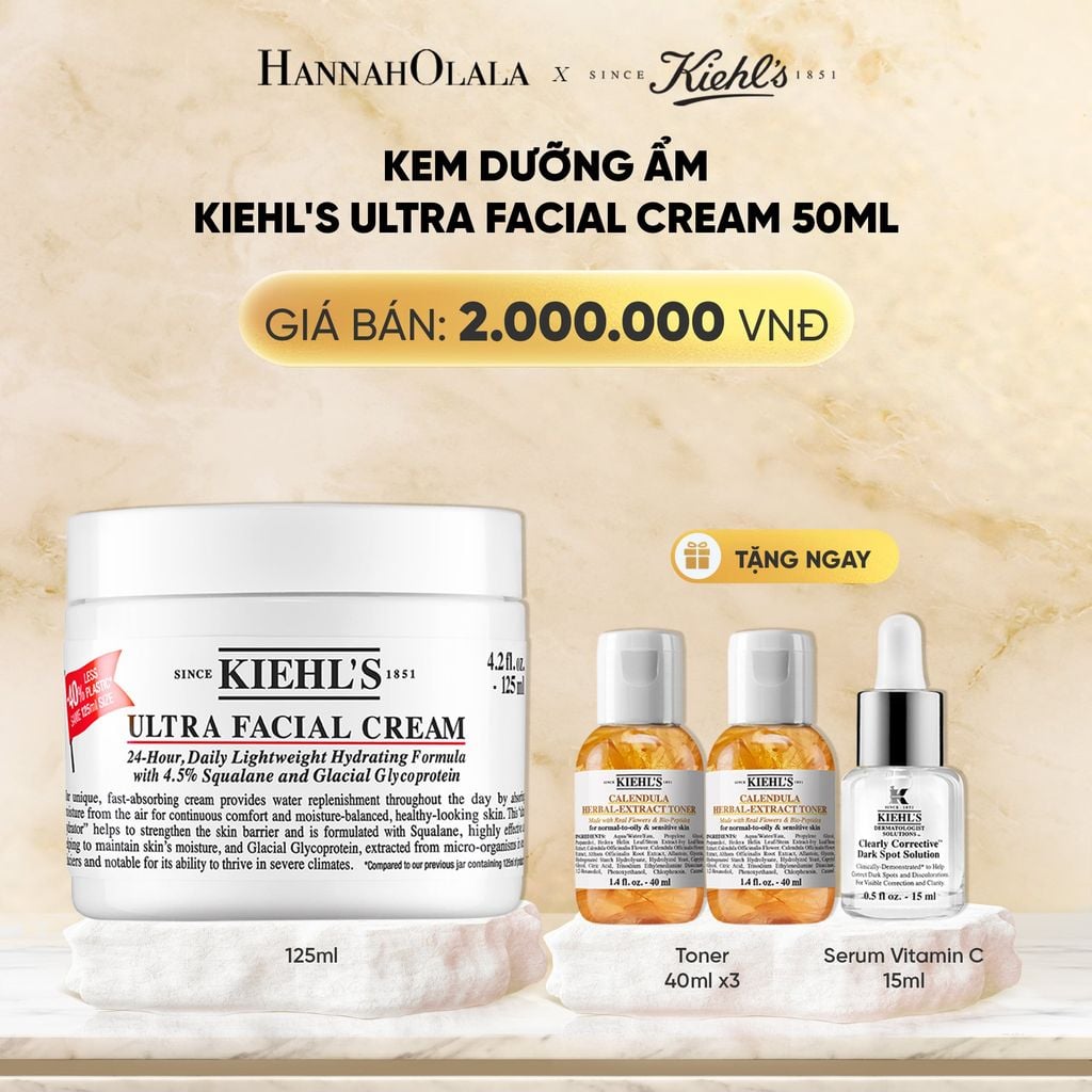  DEAL 8: KEM DƯỠNG ẨM SÂU 72H & PHỤC HỒI NHANH KIEHL'S ULTRA FACIAL CREAM 125ML 