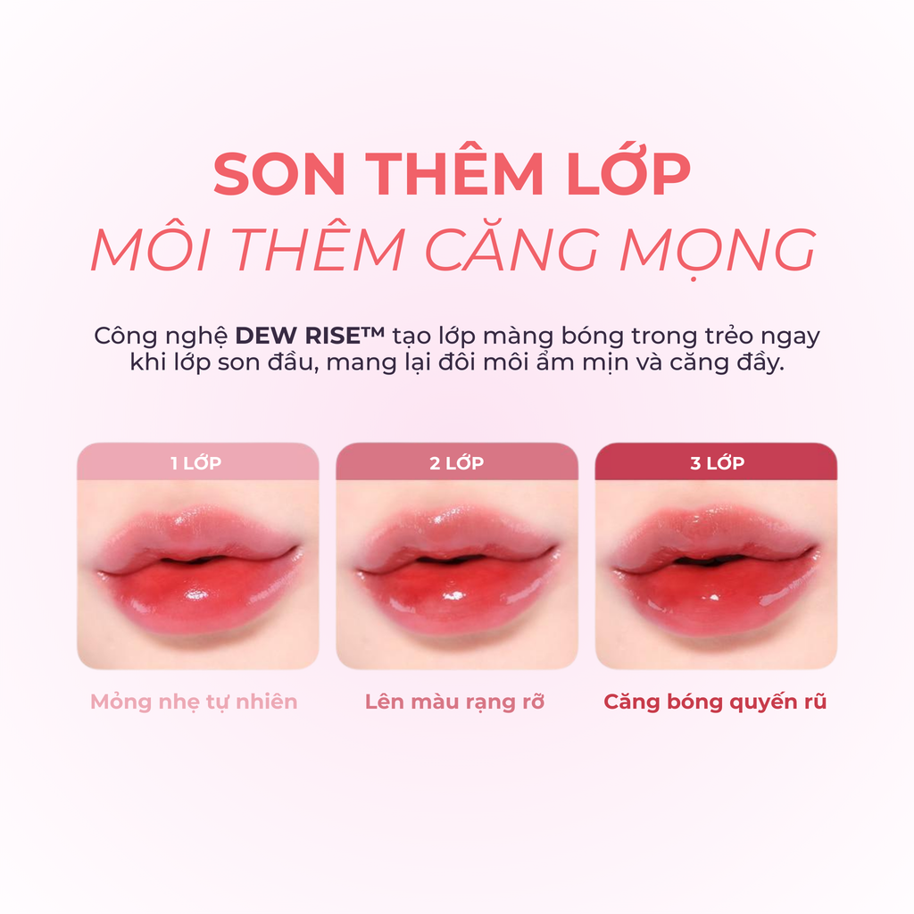  DEAL 6 - SON TINT TIRTIR MINISIZE CĂNG BÓNG BỀN MÀU WATERISM GLOW TINT 1.8G 