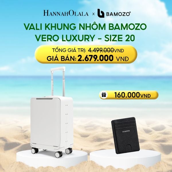  DEAL 5: VALI DOANH NHÂN BAMOZO VERO KHUNG NHÔM CAO CẤP (TẶNG VÍ THẺ DA CARD HOLDER BAMOZO) 