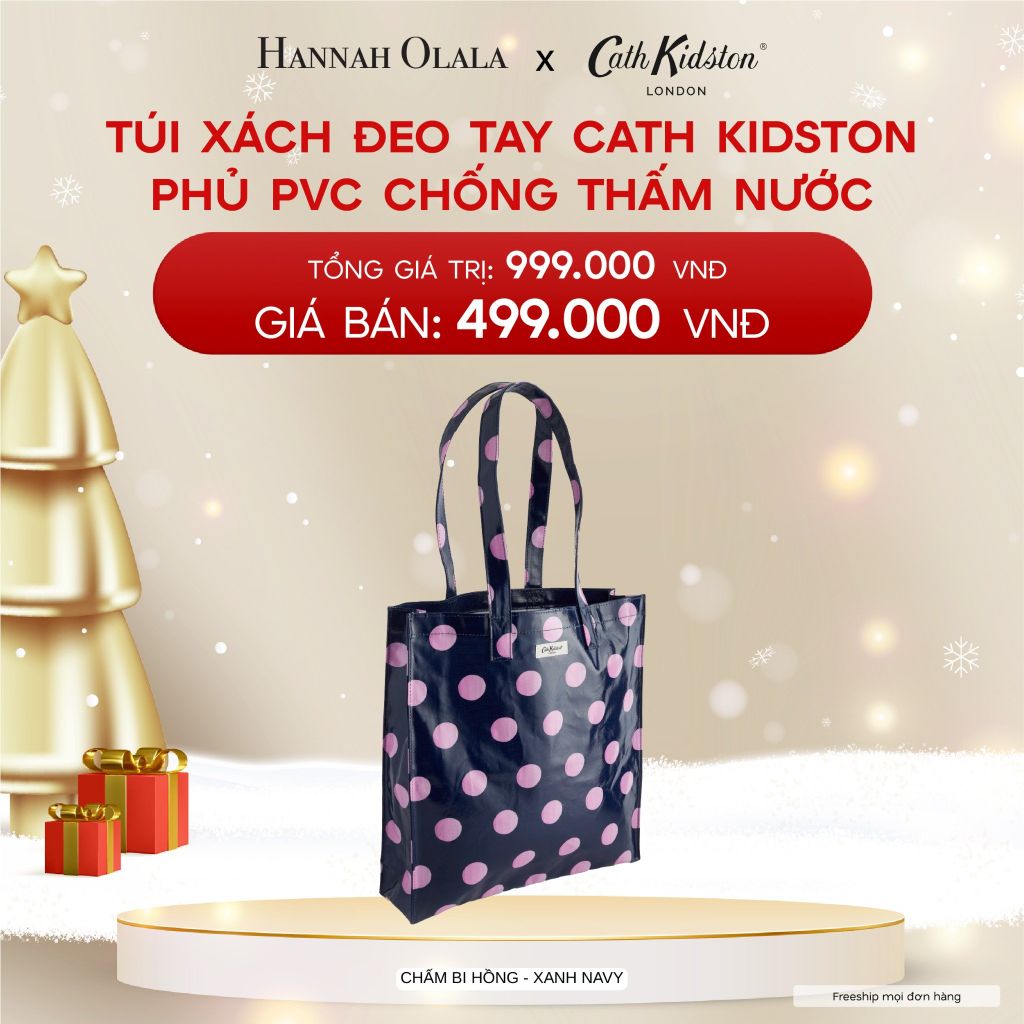  A445_DEAL 3: TÚI XÁCH ĐEO TAY CATH KIDSTON PHỦ PVC CHỐNG THẤM NƯỚC 