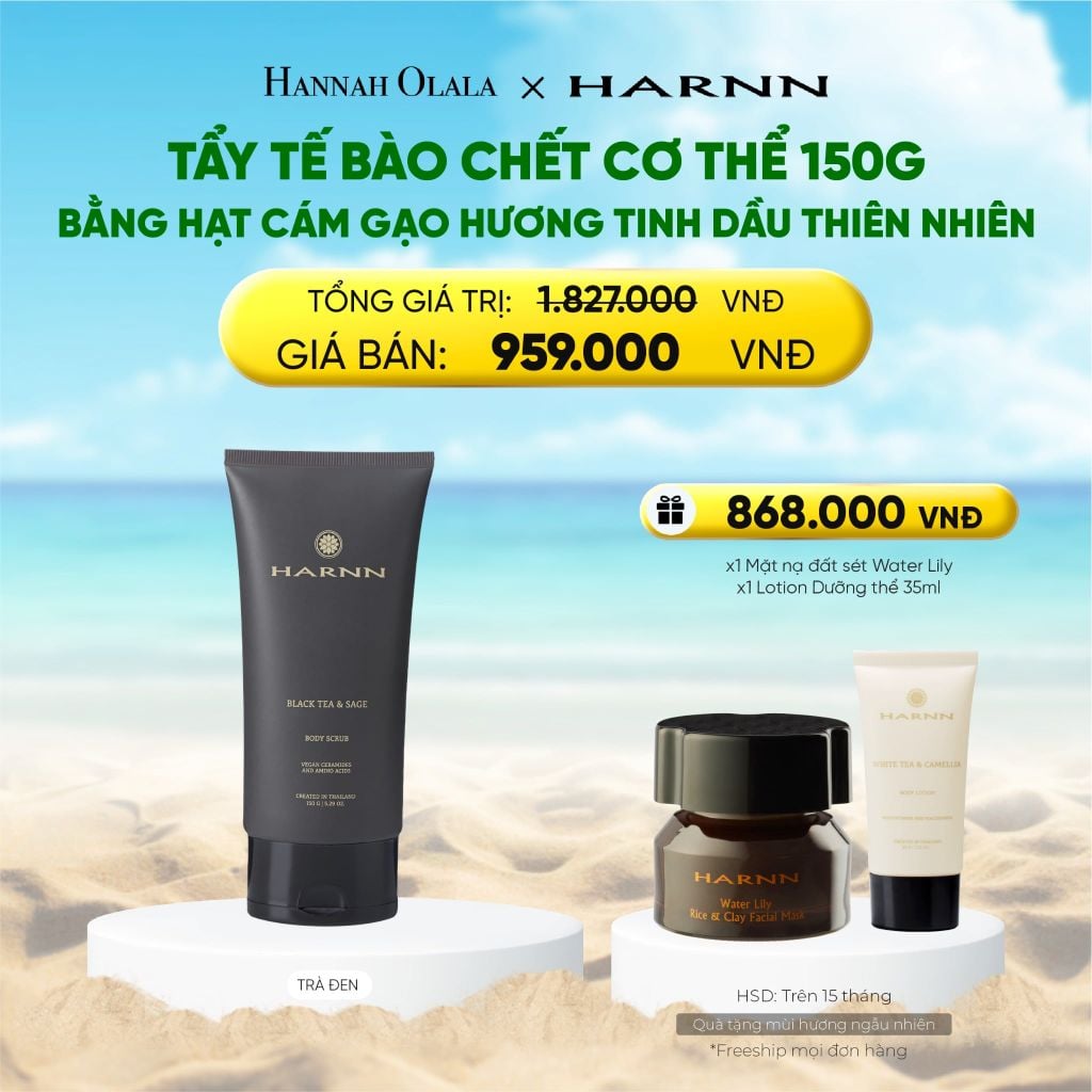  TẨY TẾ BÀO CHẾT CƠ THỂ BODY SCRUB 150G BẰNG HẠT CÁM GẠO HƯƠNG TINH DẦU THIÊN NHIÊN 