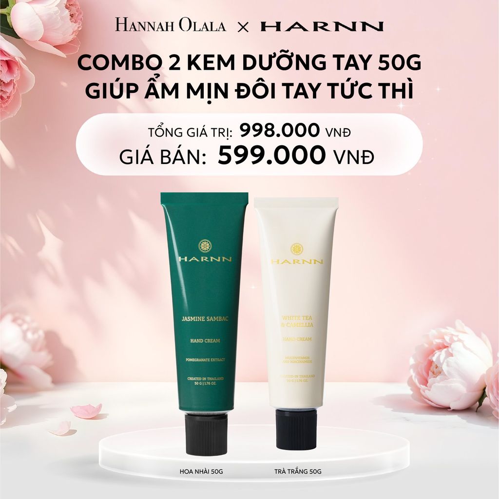 E1010: DEAL 3: COMBO 2 KEM DƯỠNG TAY HARNN 50G GIÚP ẨM MỊN ĐÔI TAY TỨC THÌ 