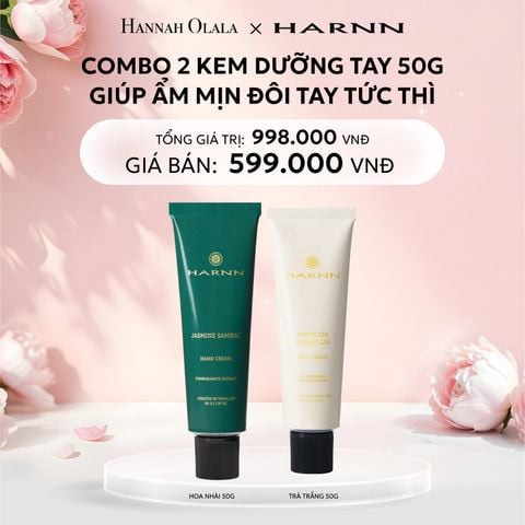  E1010: DEAL 3: COMBO 2 KEM DƯỠNG TAY HARNN 50G GIÚP ẨM MỊN ĐÔI TAY TỨC THÌ 