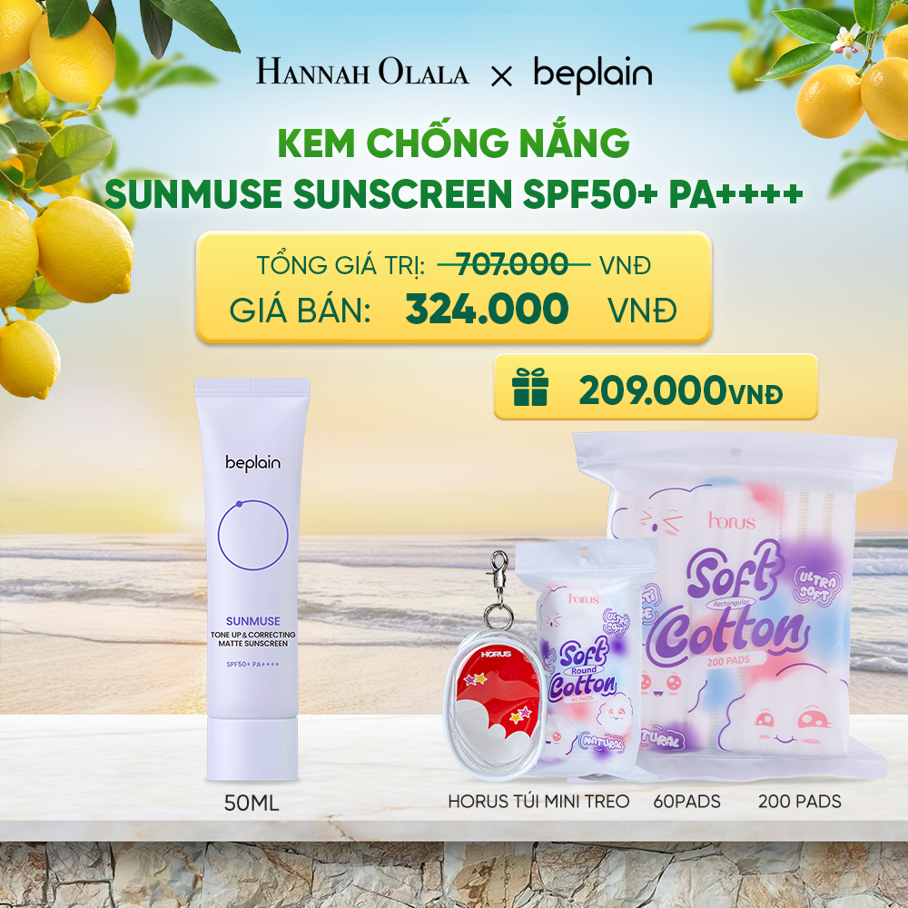  KEM CHỐNG NẮNG BEPLAIN SUNMUSE SUNSCREEN SPF50+ PA++++ 50ML PHÂN LOẠI BẤT KÌ - A379 