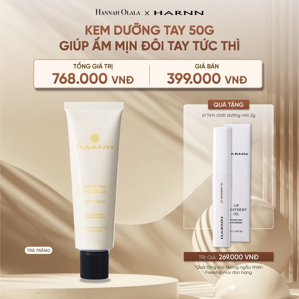  DEAL 3: KEM DƯỠNG TAY HARNN 50G GIÚP ẨM MỊN ĐÔI TAY TỨC THÌ 
