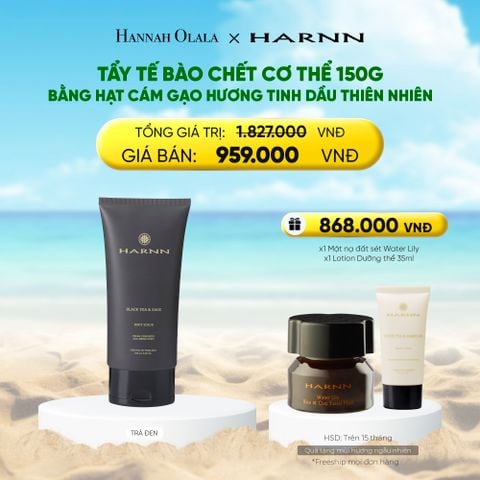  DEAL 3: TẨY TẾ BÀO CHẾT CƠ THỂ BODY SCRUB 150G BẰNG HẠT CÁM GẠO HƯƠNG TINH DẦU THIÊN NHIÊN 