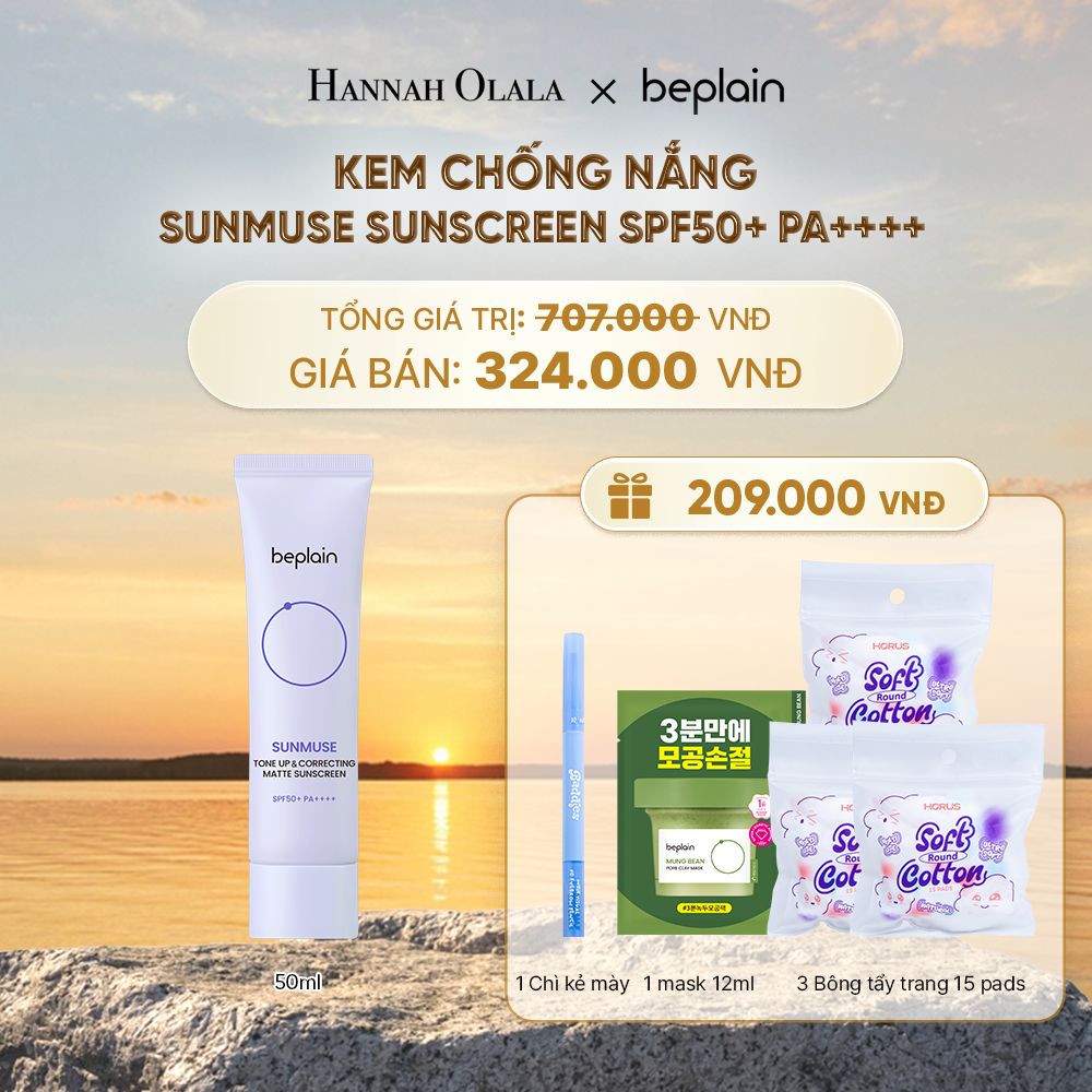  KEM CHỐNG NẮNG BEPLAIN SUNMUSE SUNSCREEN SPF50+ PA++++ 50ML PHÂN LOẠI BẤT KÌ - B620 
