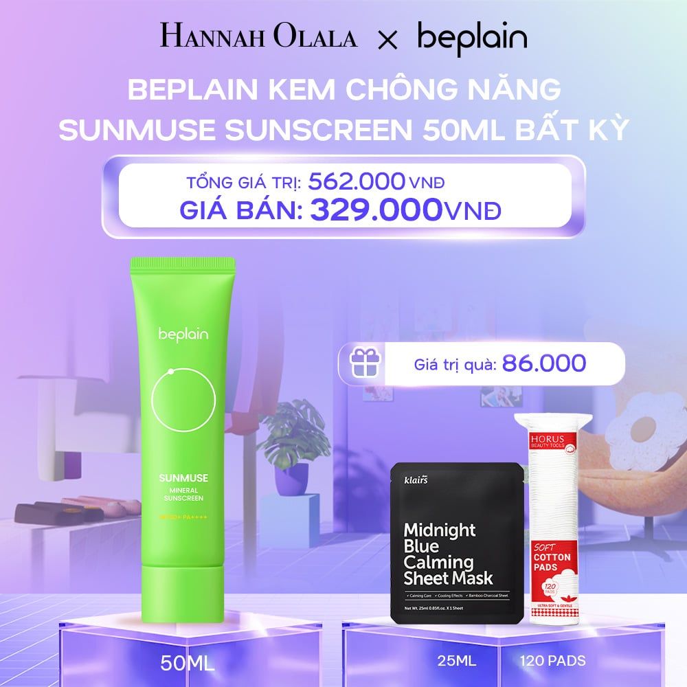  DEAL 3: KEM CHỐNG NẮNG SUNMUSE MOISTURE SUNSCREEN SPF50+ PA++++ 50ML 