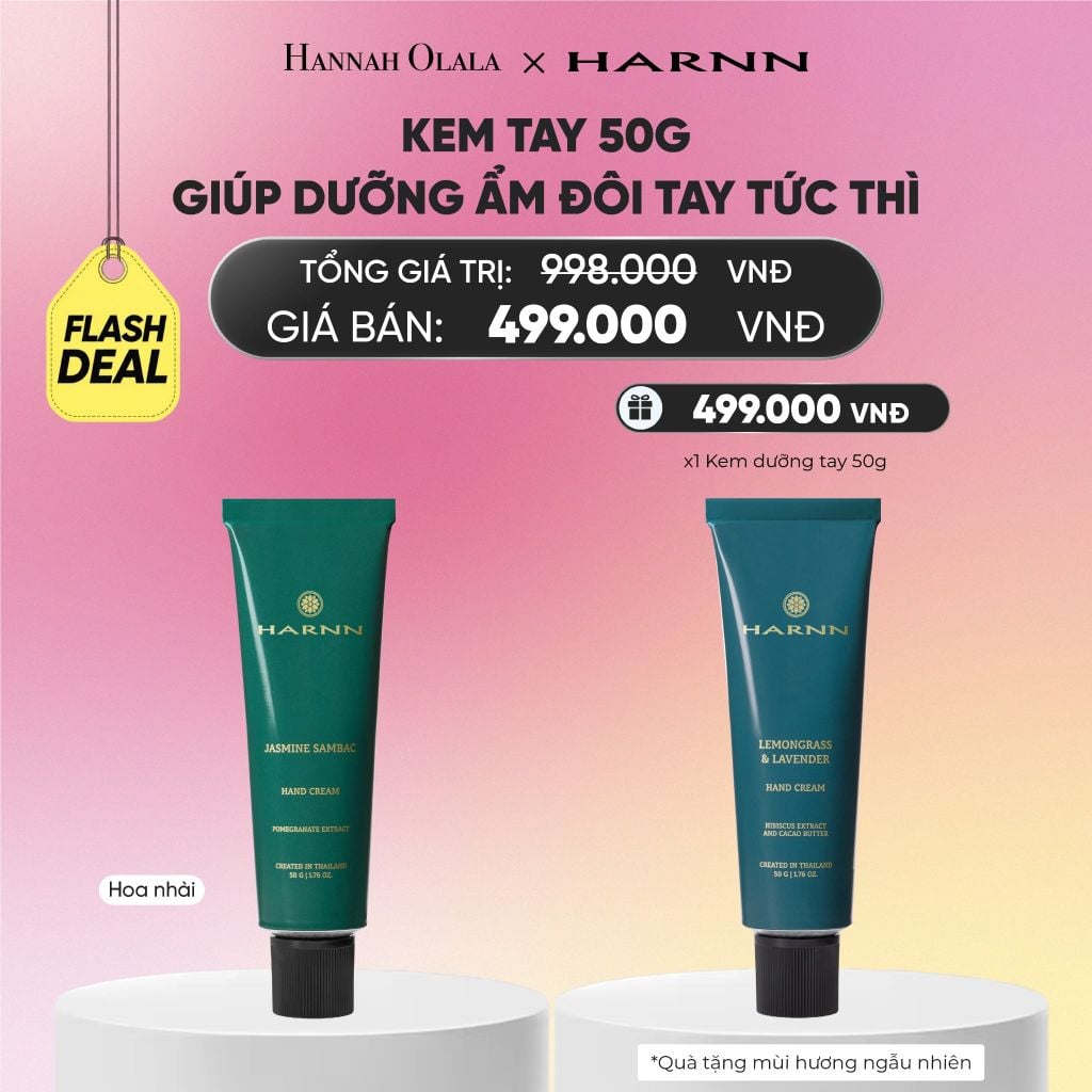  KEM TAY HARNN 50G GIÚP DƯỠNG ẨM ĐÔI TAY TỨC THÌ - FLASH DEAL_A1449 