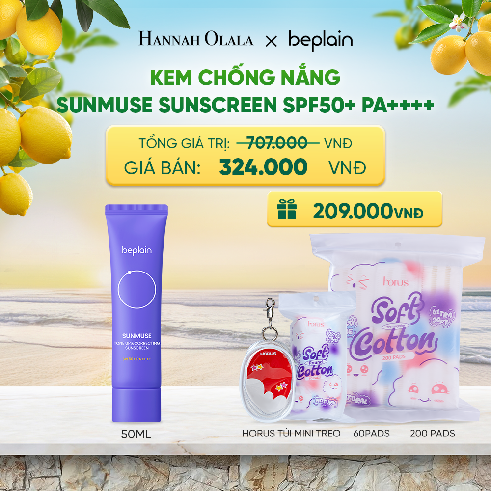  KEM CHỐNG NẮNG BEPLAIN SUNMUSE SUNSCREEN SPF50+ PA++++ 50ML PHÂN LOẠI BẤT KÌ - A379 
