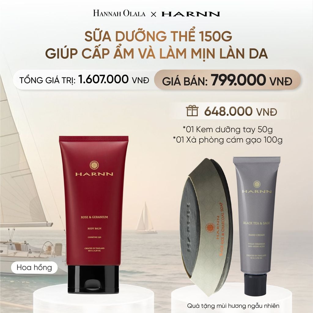  SỮA DƯỠNG THỂ HARNN 250ML GIÚP CẤP ẨM VÀ LÀM MỊN LÀN DA _ DEAL 3 
