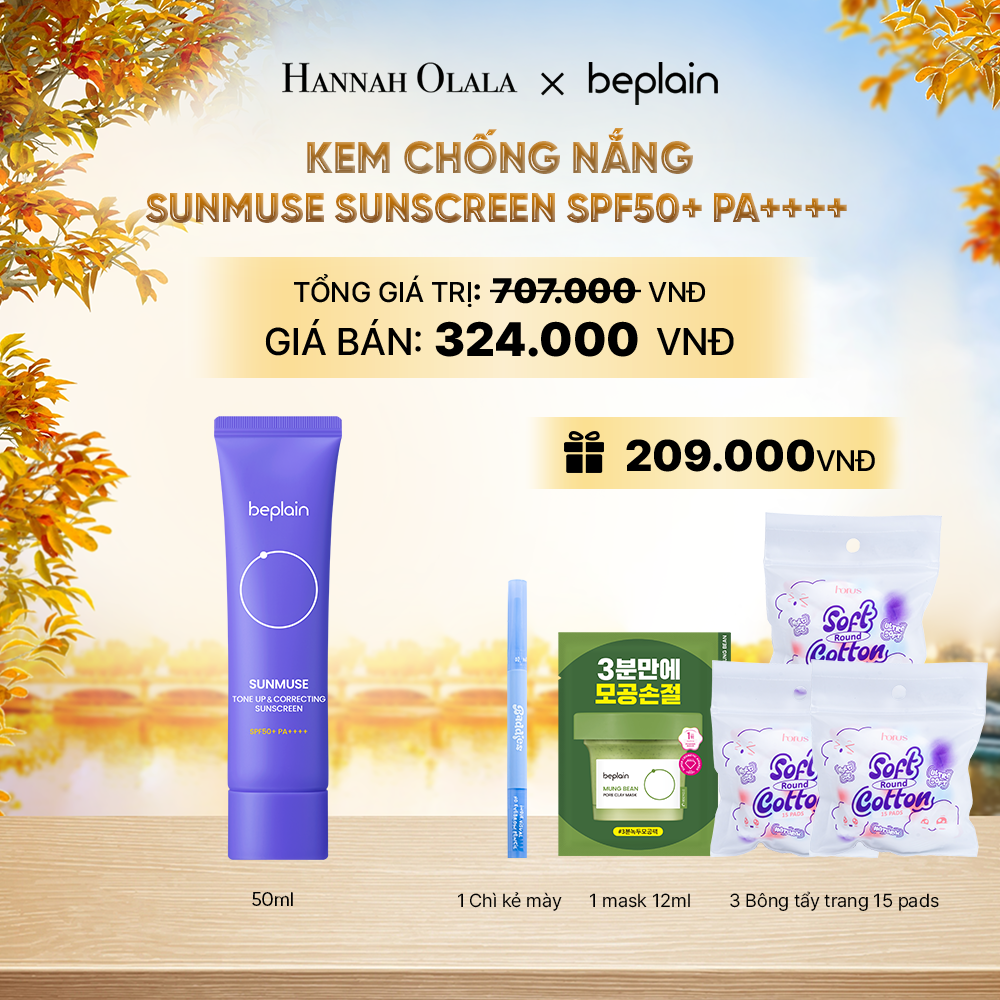  KEM CHỐNG NẮNG BEPLAIN SUNMUSE SUNSCREEN SPF50+ PA++++ 50ML PHÂN LOẠI BẤT KÌ - E817 