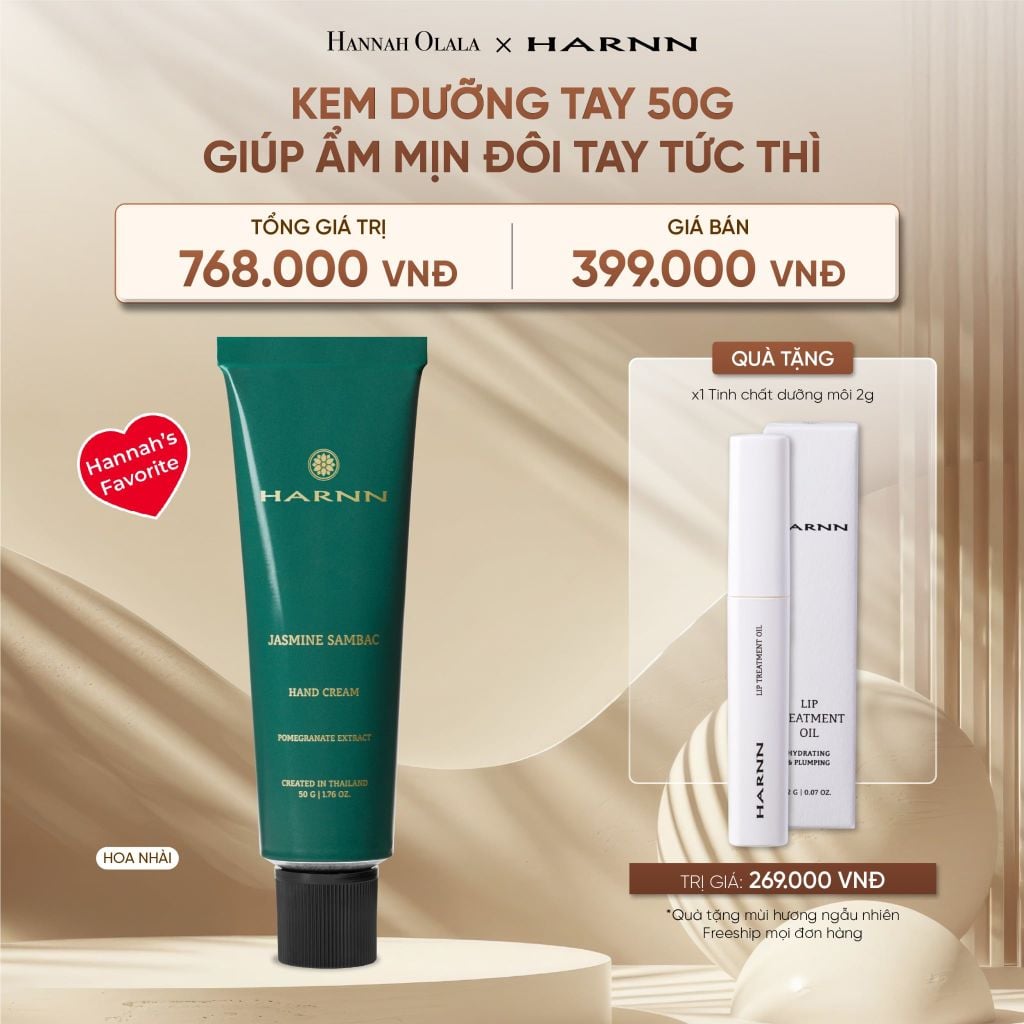  DEAL 3: KEM DƯỠNG TAY HARNN 50G GIÚP ẨM MỊN ĐÔI TAY TỨC THÌ 