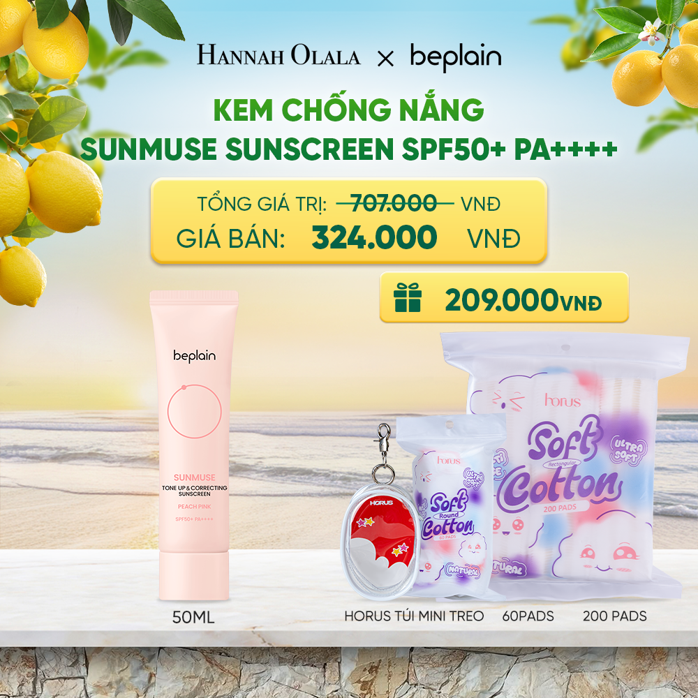  KEM CHỐNG NẮNG BEPLAIN SUNMUSE SUNSCREEN SPF50+ PA++++ 50ML PHÂN LOẠI BẤT KÌ - A379 