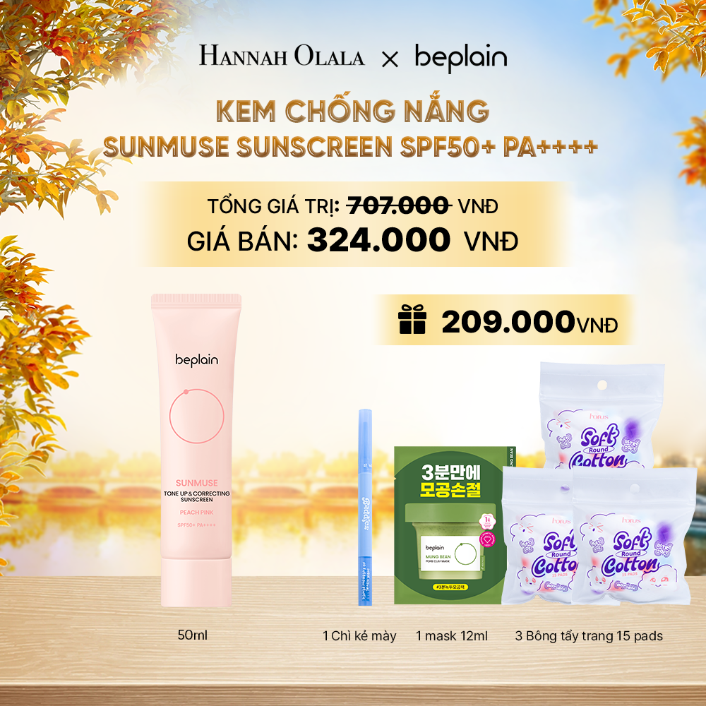  KEM CHỐNG NẮNG BEPLAIN SUNMUSE SUNSCREEN SPF50+ PA++++ 50ML PHÂN LOẠI BẤT KÌ - E817 