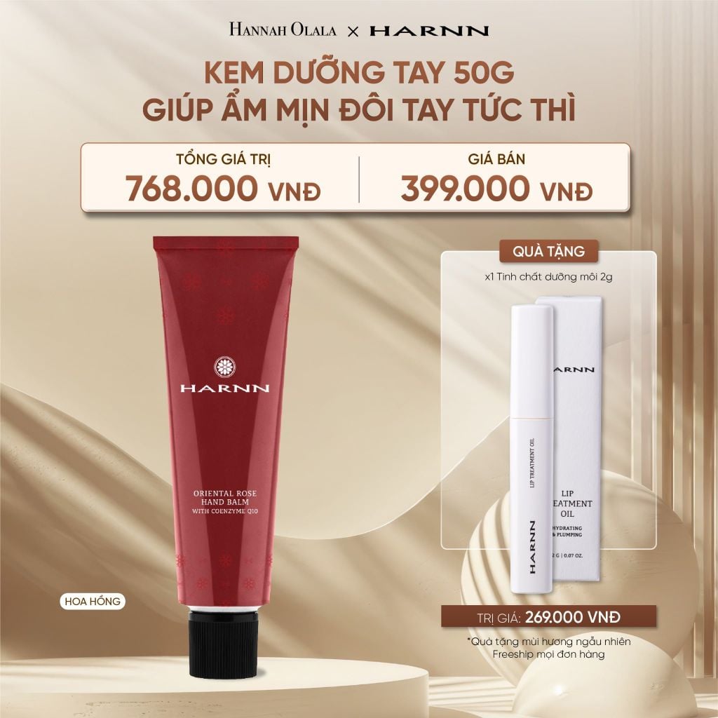  DEAL 3: KEM DƯỠNG TAY HARNN 50G GIÚP ẨM MỊN ĐÔI TAY TỨC THÌ 