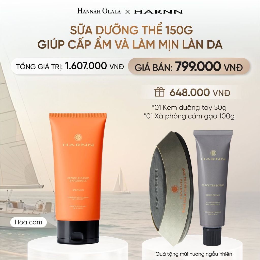  SỮA DƯỠNG THỂ HARNN 250ML GIÚP CẤP ẨM VÀ LÀM MỊN LÀN DA _ DEAL 3 