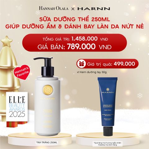  A1122_DEAL 3: BODY LOTION - SỮA DƯỠNG THỂ HARNN 250ML GIÚP DƯỠNG ẨM & ĐÁNH BAY LÀN DA NỨT NẺ 250ML 