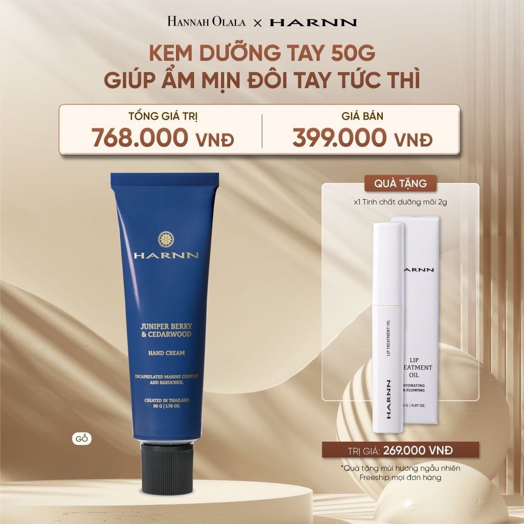  DEAL 3: KEM DƯỠNG TAY HARNN 50G GIÚP ẨM MỊN ĐÔI TAY TỨC THÌ 