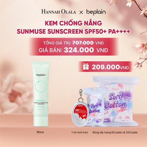 KEM CHỐNG NẮNG BEPLAIN SUNMUSE SUNSCREEN SPF50+ PA++++ 50ML PHÂN LOẠI BẤT KÌ - A696 