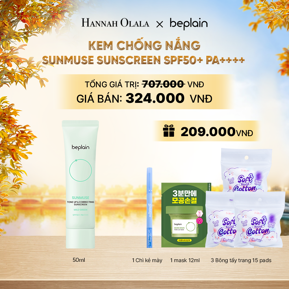  KEM CHỐNG NẮNG BEPLAIN SUNMUSE SUNSCREEN SPF50+ PA++++ 50ML PHÂN LOẠI BẤT KÌ - E817 