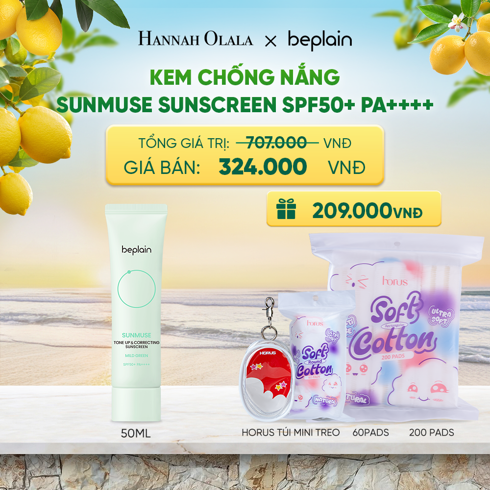  KEM CHỐNG NẮNG BEPLAIN SUNMUSE SUNSCREEN SPF50+ PA++++ 50ML PHÂN LOẠI BẤT KÌ - A379 