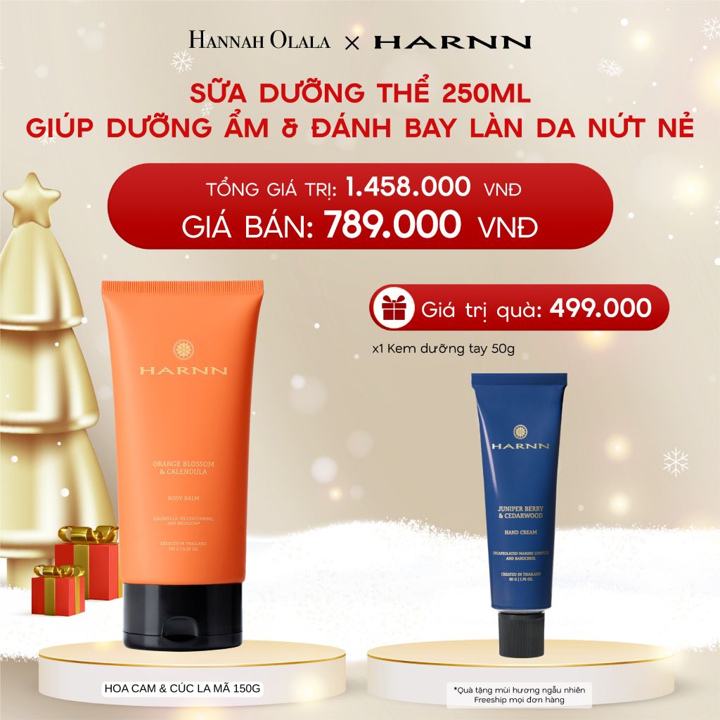 A1122_DEAL 3: BODY LOTION - SỮA DƯỠNG THỂ HARNN 250ML GIÚP DƯỠNG ẨM & ĐÁNH BAY LÀN DA NỨT NẺ 250ML 
