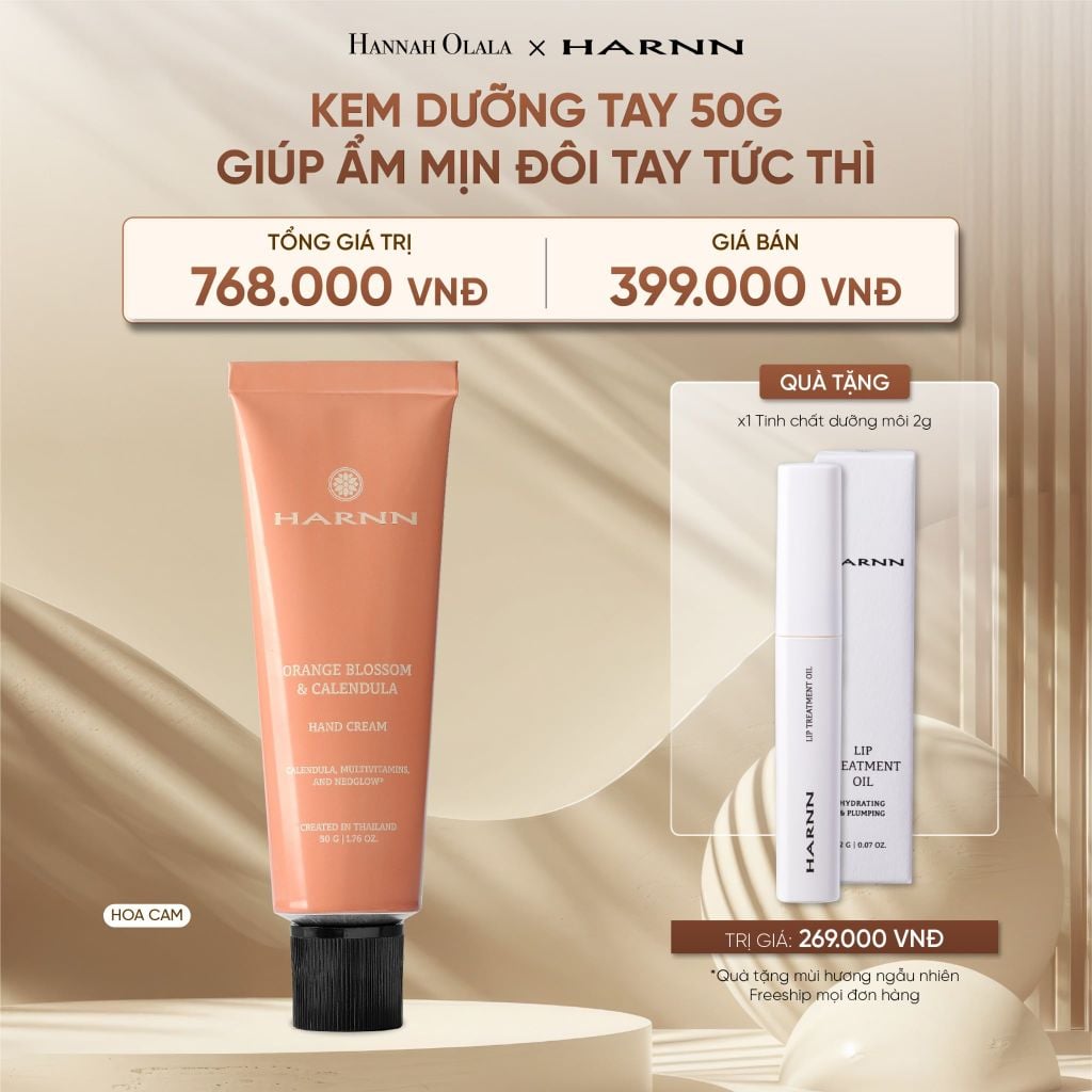  DEAL 3: KEM DƯỠNG TAY HARNN 50G GIÚP ẨM MỊN ĐÔI TAY TỨC THÌ 