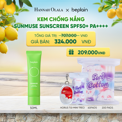  KEM CHỐNG NẮNG BEPLAIN SUNMUSE SUNSCREEN SPF50+ PA++++ 50ML PHÂN LOẠI BẤT KÌ - A379 