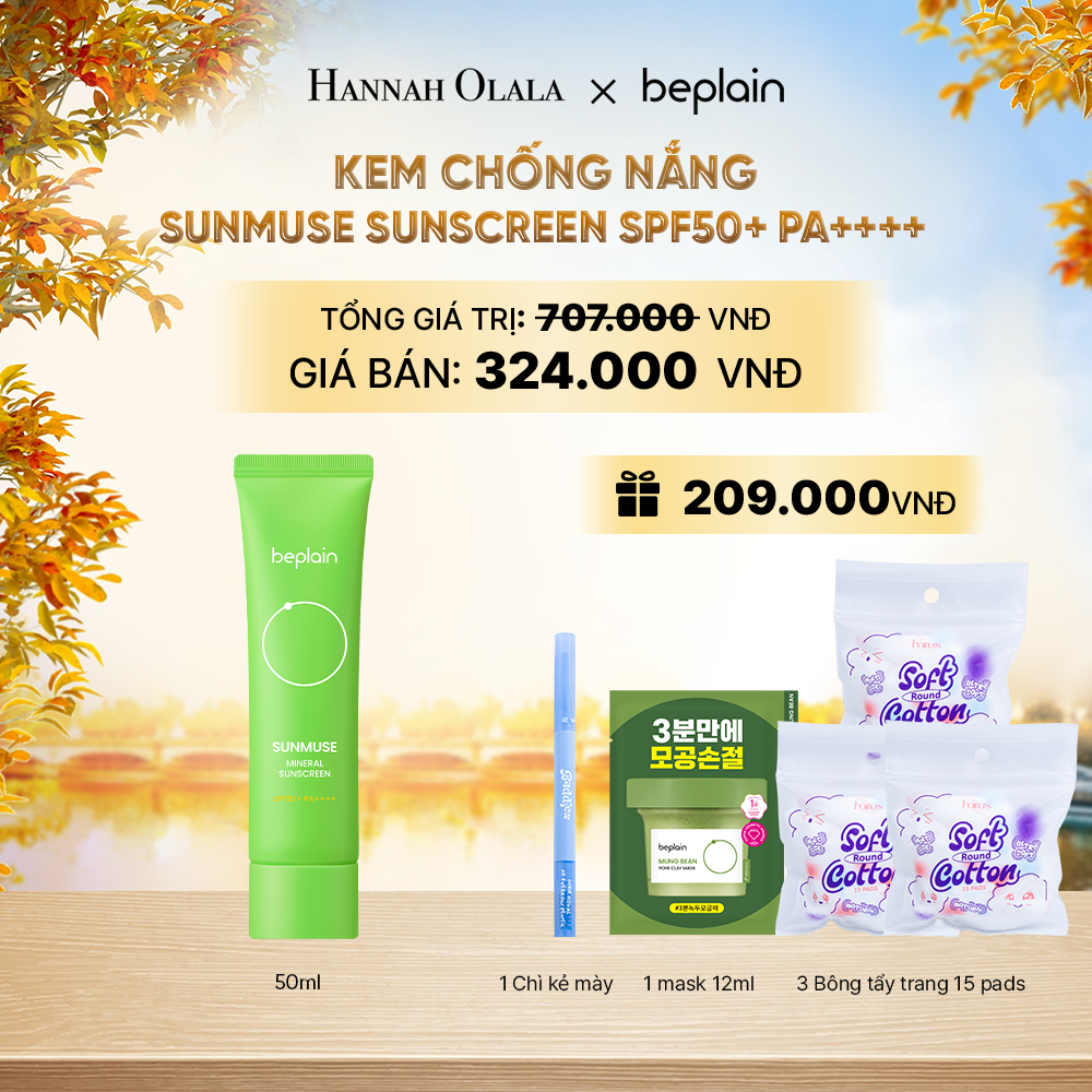  KEM CHỐNG NẮNG BEPLAIN SUNMUSE SUNSCREEN SPF50+ PA++++ 50ML PHÂN LOẠI BẤT KÌ - E817 
