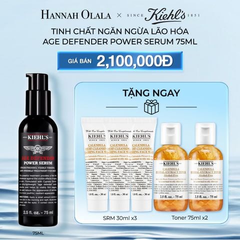  DEAL 3: TINH CHẤT NGĂN NGỪA LÃO HÓA KIEHL'S AGE DEFENDER POWER SERUM 75ML 