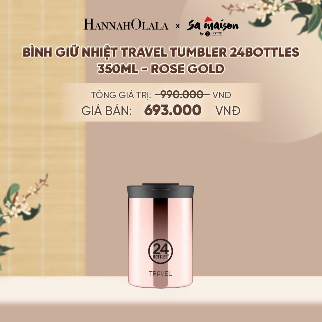  BÌNH GIỮ NHIỆT TRAVEL TUMBLER 24BOTTLES 350ML - DEAL 1 - A1775 