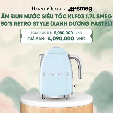 ẤM ĐUN NƯỚC SIÊU TỐC KLF03 1.7L SMEG 50'S RETRO STYLE - A1841 
