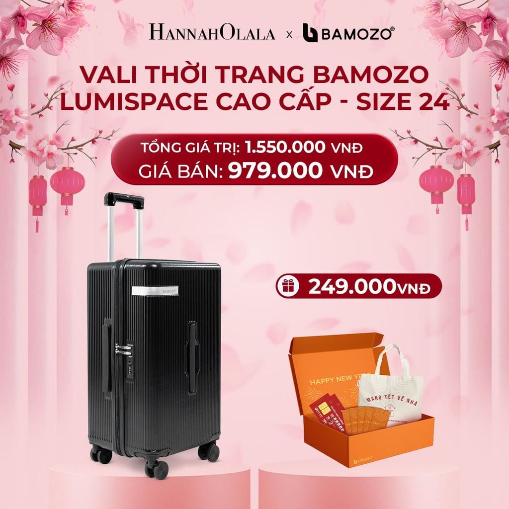  DEAL 1: VALI BAMOZO LUMISPACE CAO CẤP (TẶNG BỘ QUÀ TẾT GỒM LÌ XÌ TẾT, THIỆP TẾT, TÚI TOTE) 