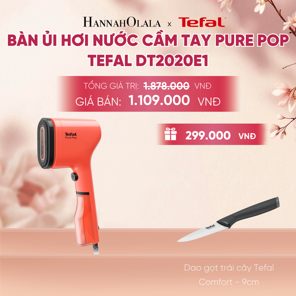  BÀN ỦI HƠI NƯỚC CẦM TAY PURE POP TEFAL DT2020E1 - A475 
