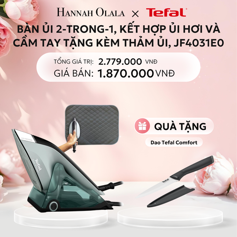  E305: DEAL 3: BÀN ỦI 2-TRONG-1, KẾT HỢP ỦI HƠI VÀ CẦM TAY TẶNG KÈM THẢM ỦI, JF4031E0 