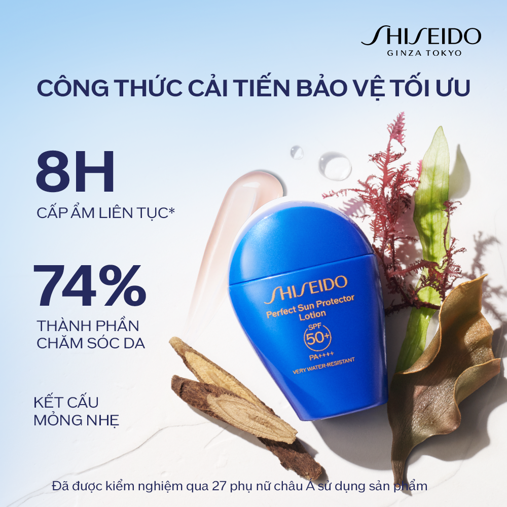  DEAL 3: SỮA CHỐNG NẮNG DƯỠNG DA SHISEIDO GSC PERFECT SUN PROTECTOR LOTION SPF50+ 50ML 