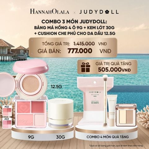  MÁ HỒNG 4 Ô + KEM LÓT + CUSHION HỒNG_ D1505 