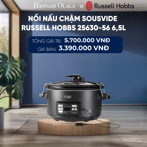  NỒI NẤU CHẬM SOUSVIDE RUSSELL HOBBS 25630-56 6,5L 
